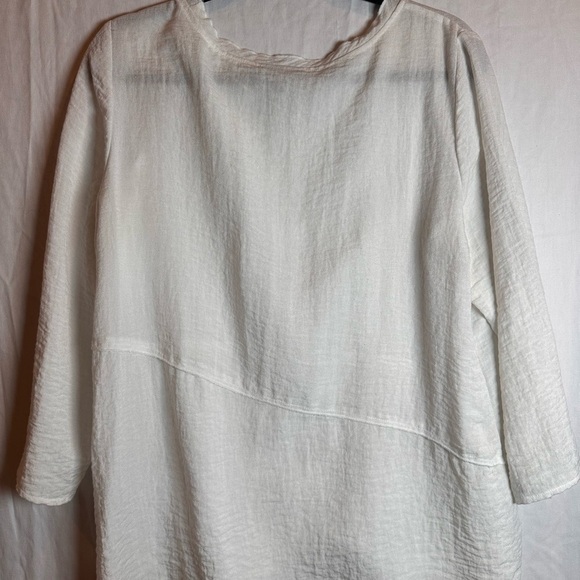 Habitat White Bohemian Sleeve Top. - Picture 2 of 6